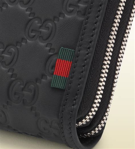 zip wallet gucci|gucci zip wallet men's.